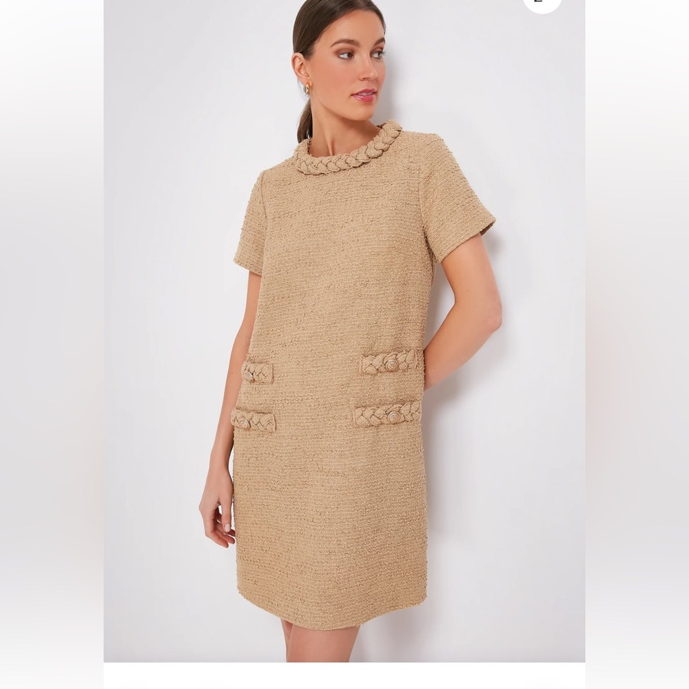 TUCKERNUCK $268 Croissant Tweed Jackie Dress XXL Worn once! - Picture 4 of 7